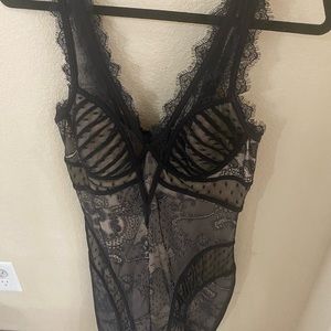 Bebe Black Lace fitted dress